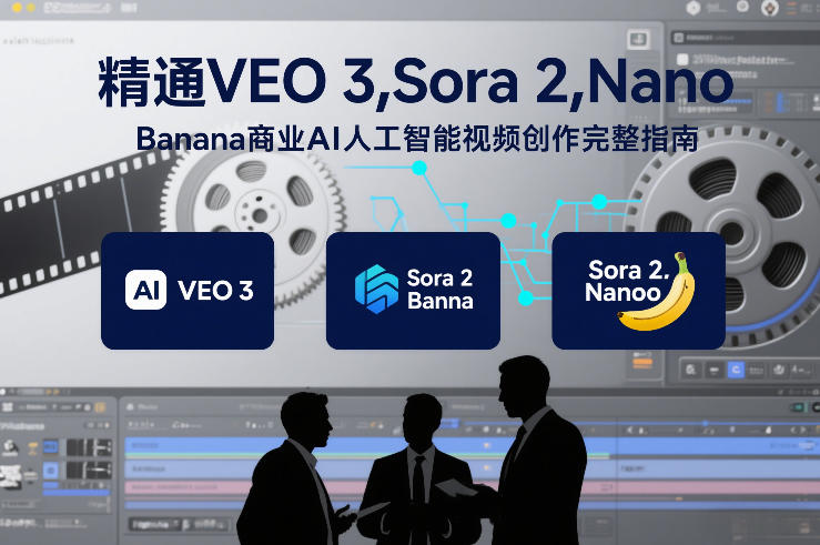 精通VEO 3，Sora 2，Nano Banana商业AI人工智能视频创作完整指南-创业网 - 最新网络创业项目与实战营销教程平台 | cye.cc