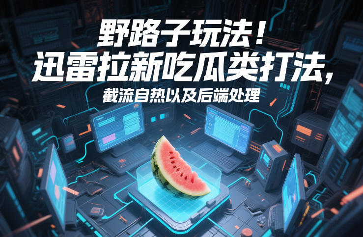 野路子玩法！迅雷拉新吃瓜类打法，截流自热以及后端处理-创业网 - 最新网络创业项目与实战营销教程平台 | cye.cc