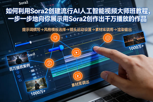 如何利用Sora2创建流行AI人工智能视频大师班，一步一步地向你展示用Sora2创作出千万播放的作品-创业网 - 最新网络创业项目与实战营销教程平台 | cye.cc