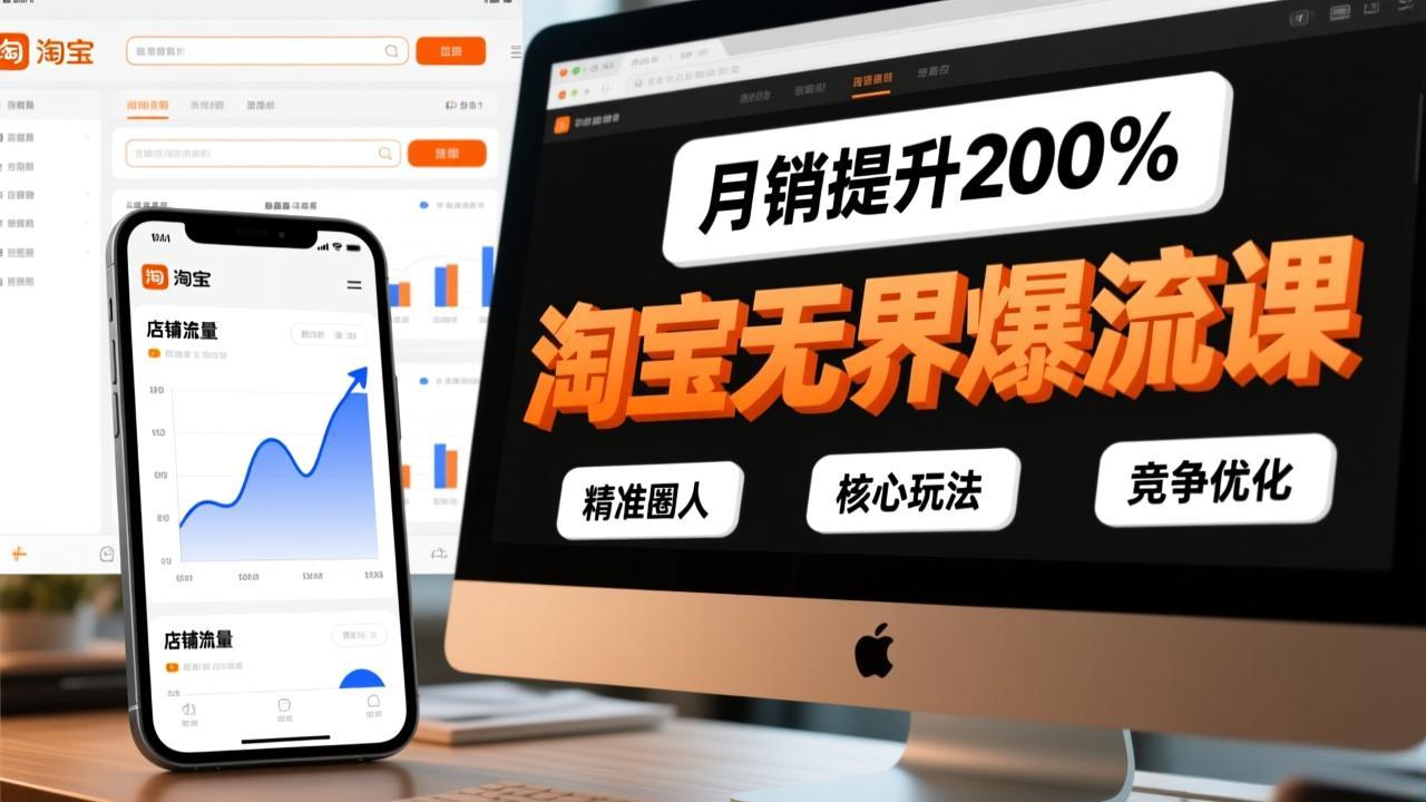 淘宝无界爆流课，精准圈人、核心玩法、竞争优化，快速引爆店铺流量，月销提升200%-创业网 - 最新网络创业项目与实战营销教程平台 | cye.cc