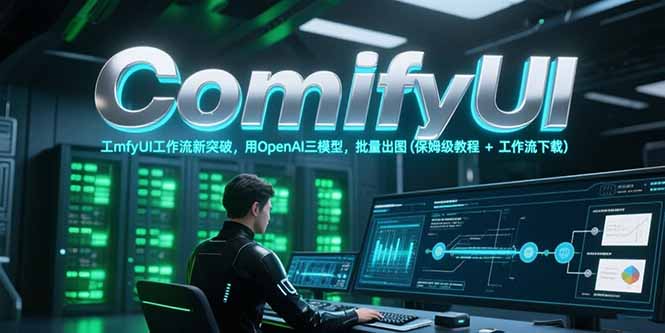 ComfyUI工作流新突破，用OpenAI三模型，批量出图(保姆级教程+工作流下载-创业网 - 最新网络创业项目与实战营销教程平台 | cye.cc
