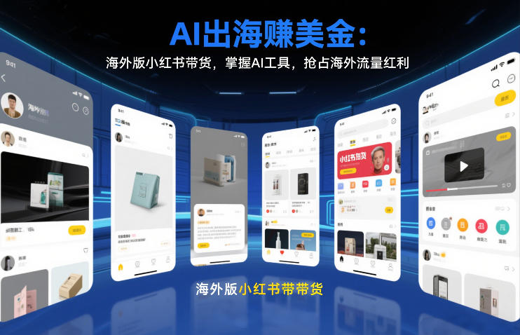 AI出海賺美金：海外版小红书带货，掌握AI工具，抢占海外流量红利(更新2026)-创业网 - 最新网络创业项目与实战营销教程平台 | cye.cc