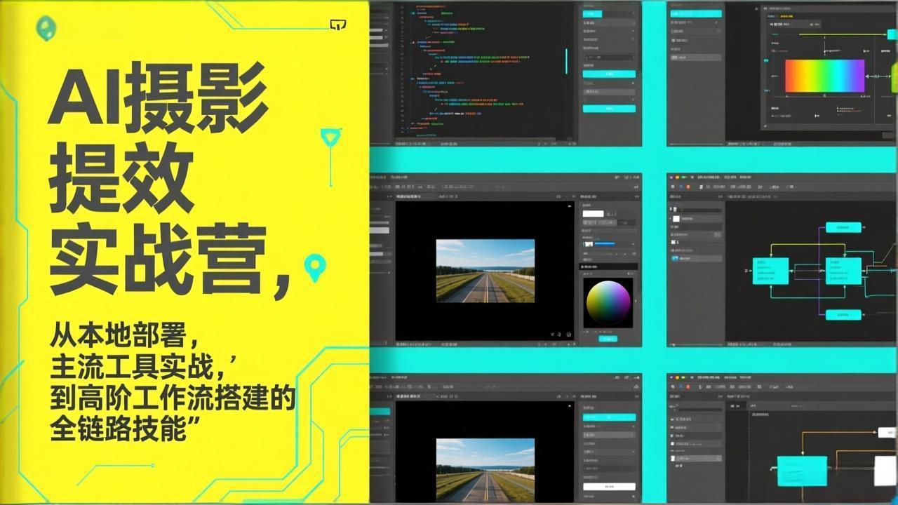 AI+摄影提效实战营，从本地部署，主流工具实战，到高阶工作流搭建的全链路技能-创业网 - 最新网络创业项目与实战营销教程平台 | cye.cc