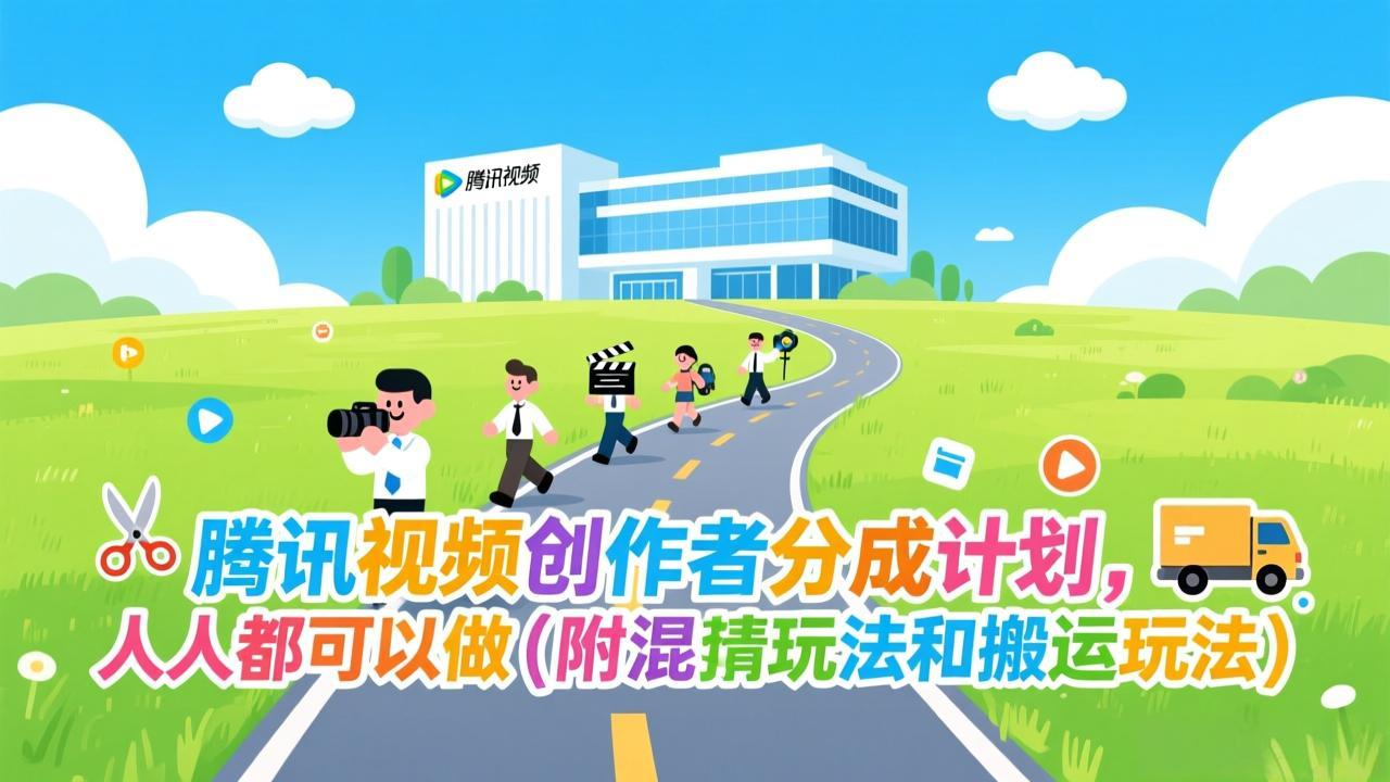 腾讯视频创作者分成计划，人人都可以做(附混剪玩法和搬运玩法-创业网 - 最新网络创业项目与实战营销教程平台 | cye.cc