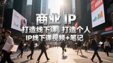 商业IP打造线下课，打造个人 IP线下课视频+笔记-创业网 - 最新网络创业项目与实战营销教程平台 | cye.cc
