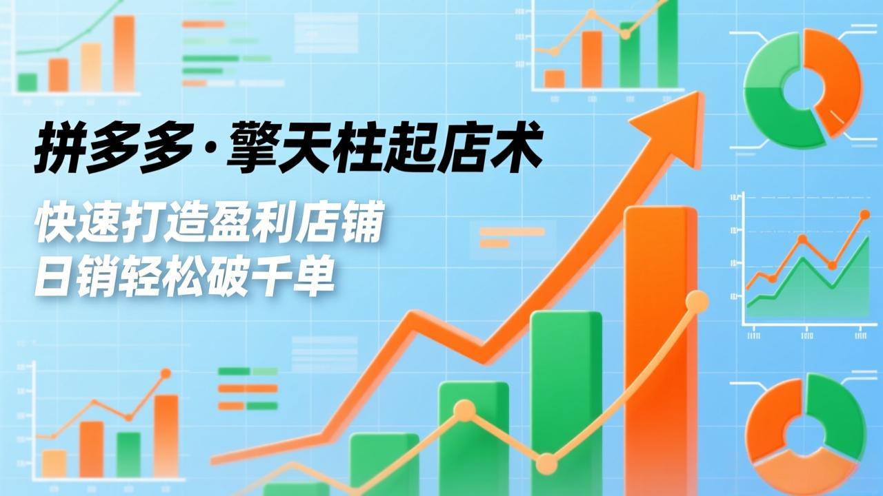 拼多多·擎天柱起店术，爆流布局、利润起飞、不断流，快速打造盈利店铺，日销破千单(更新-创业网 - 最新网络创业项目与实战营销教程平台 | cye.cc