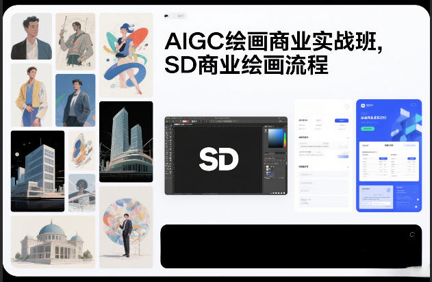 AIGC绘画商业实战班，SD商业绘画流程-创业网 - 最新网络创业项目与实战营销教程平台 | cye.cc