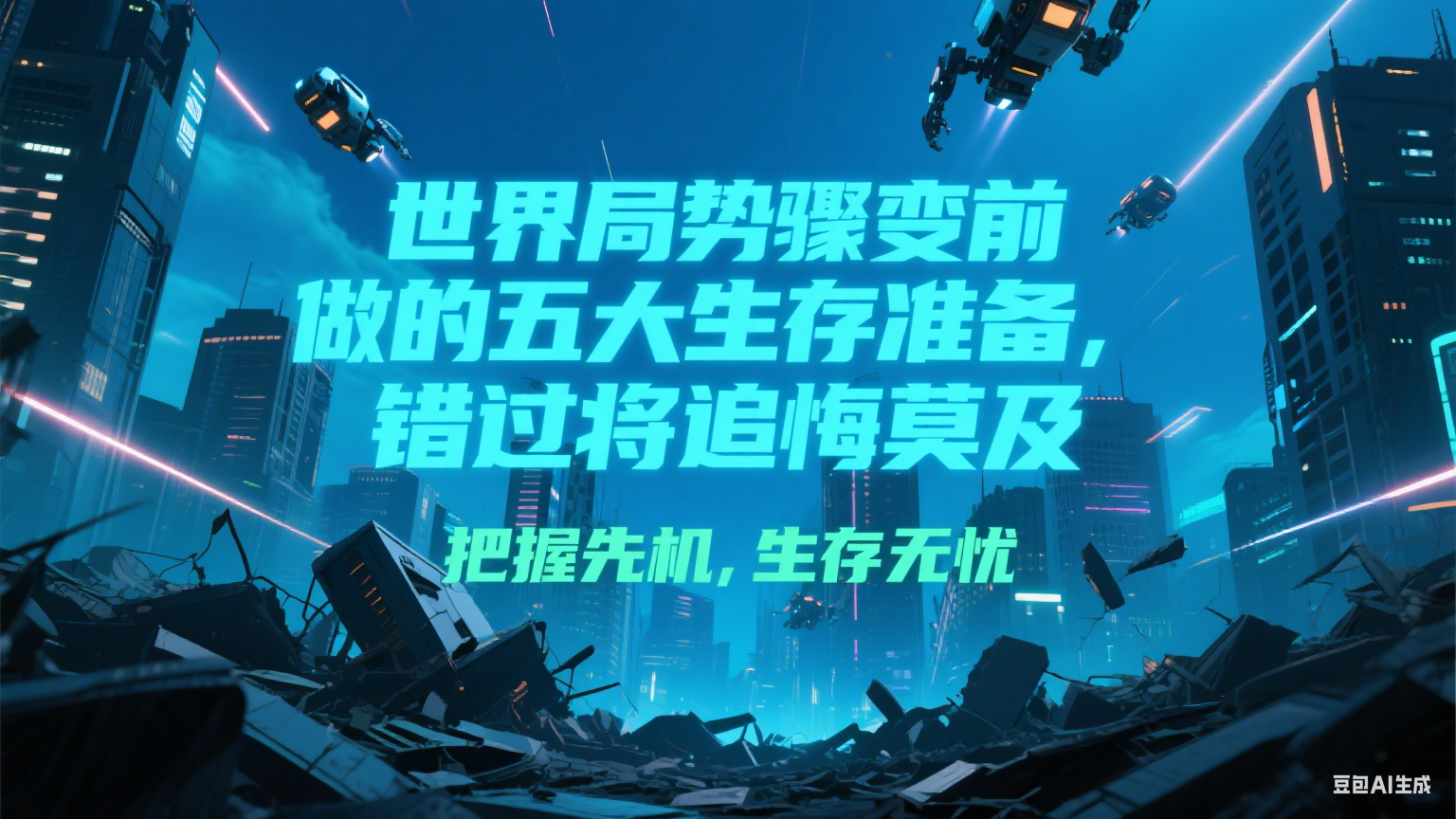 付费文章《世界局势骤变前必做的五大生存准备，错过将追悔莫及》-创业网 - 最新网络创业项目与实战营销教程平台 | cye.cc